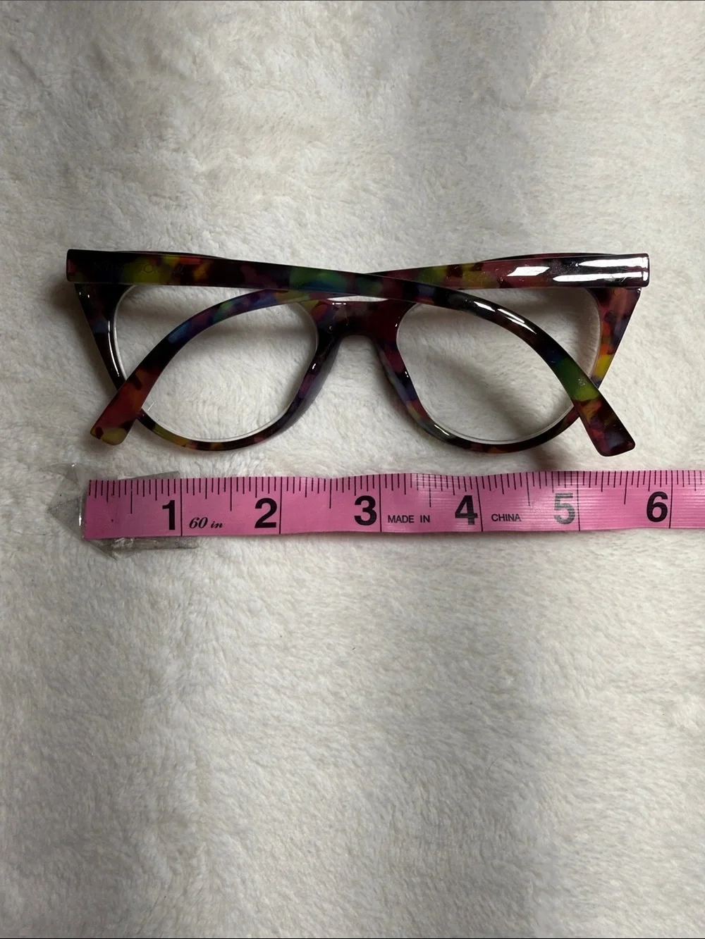 Betsey Johnson Multicolor Cat-Eye Glasses